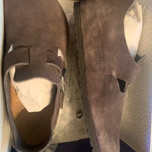 Birkenstock London Clogs in Gunmetal